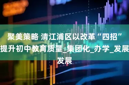 聚美策略 清江浦区以改革“四招”提升初中教育质量_集团化_办学_发展